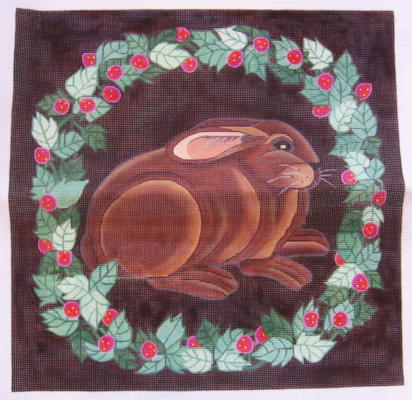 Needlepoint Brown Bunny Canvas