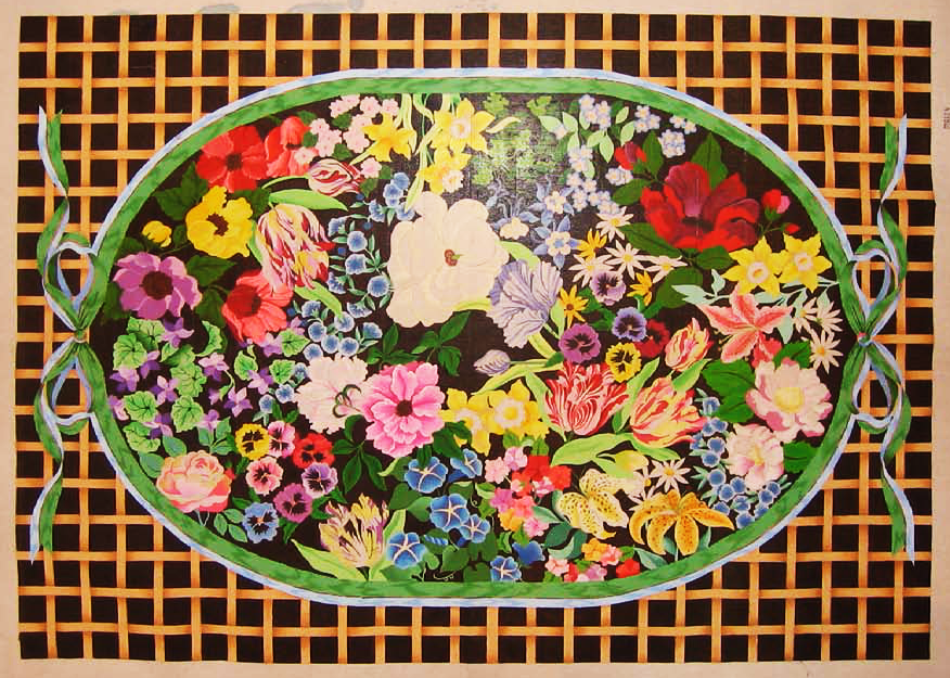 Needlepoint Marcy Floral Canvas