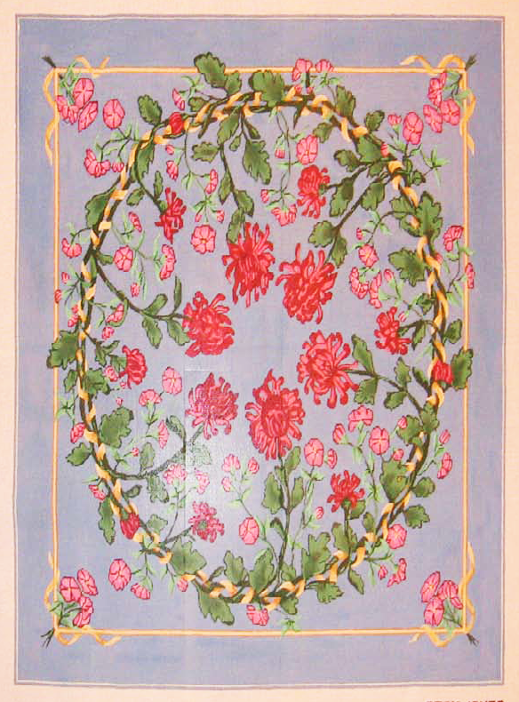 Needlepoint Red Carnation Canvas