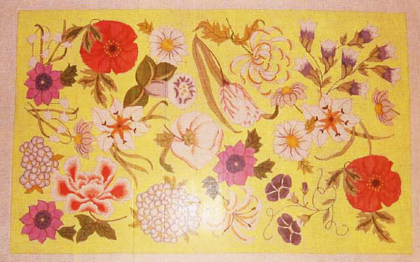 Needlepoint English Floral Canvas