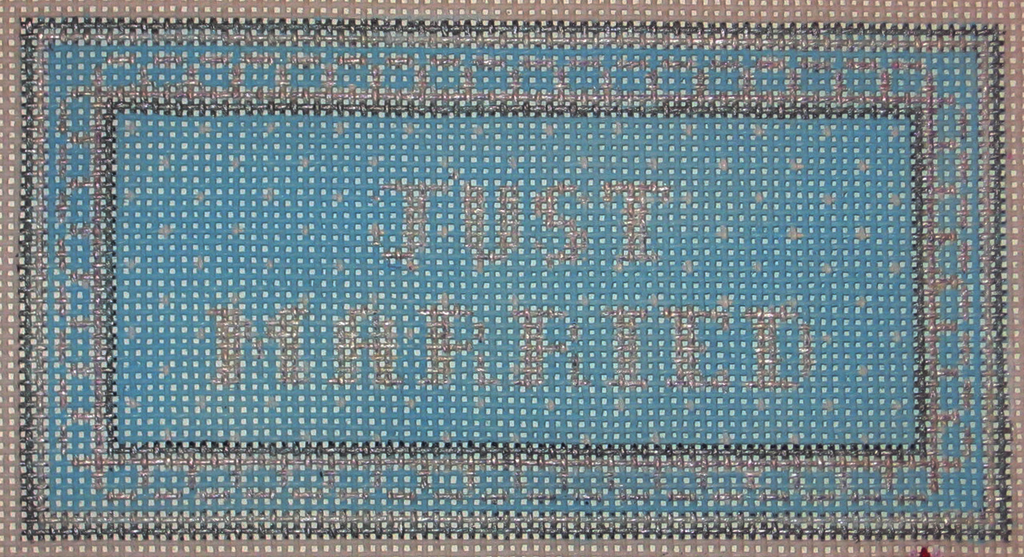 Needlepoint Just Married Canvas