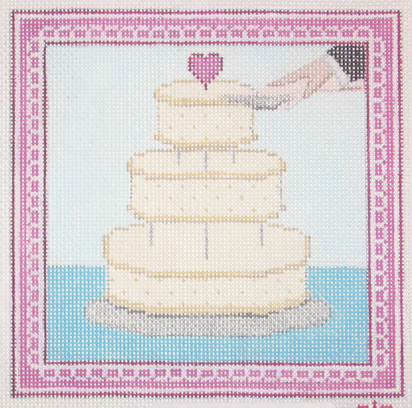 Needlepoint Wedding Cake Canvas