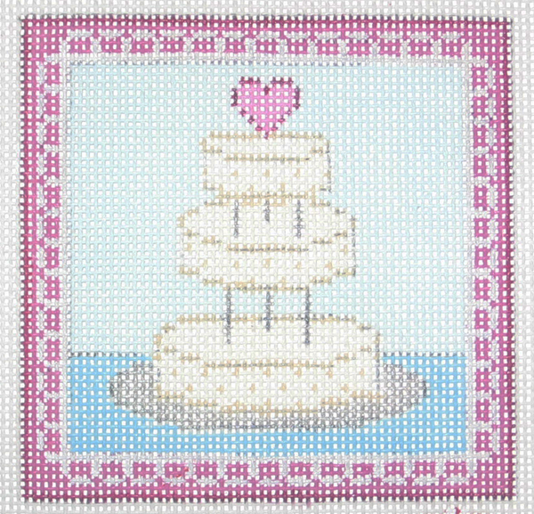 Needlepoint Small Wedding Cake Canvas