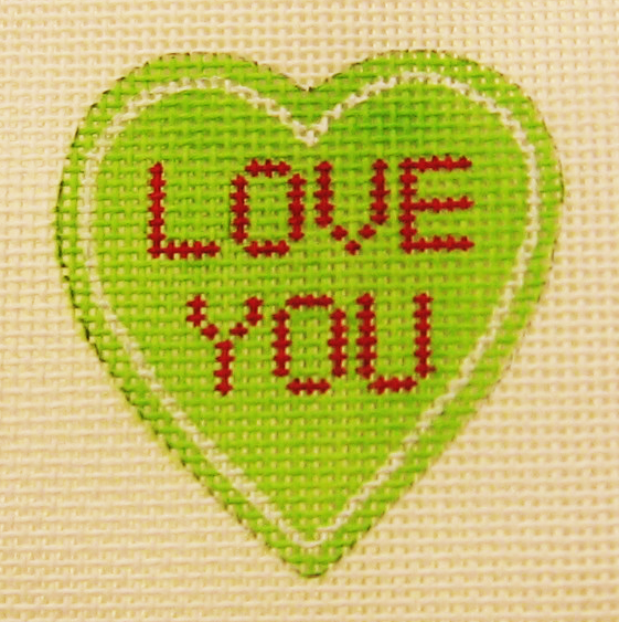 Needlepoint Love You Canvas