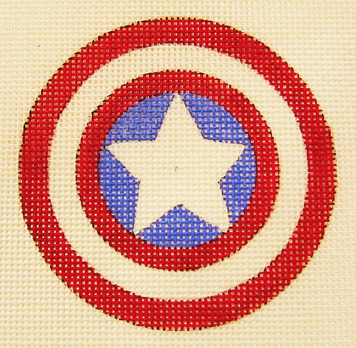 Needlepoint Captain America Canvas
