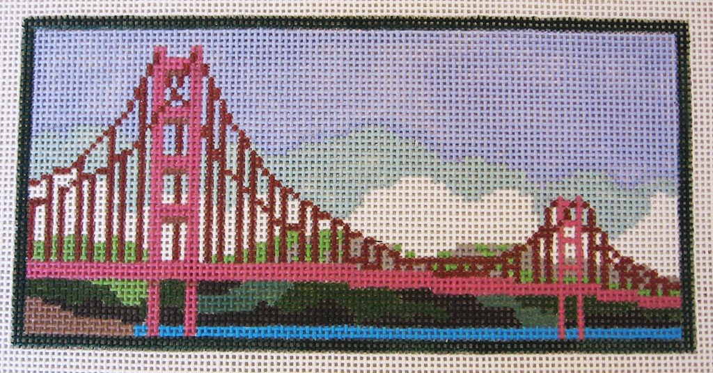 Needlepoint Golden Gate Bridge Canvas