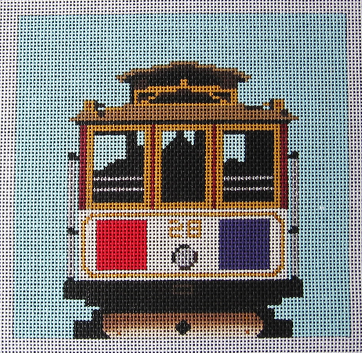Needlepoint Cable Car Canvas Needlepoint Inc