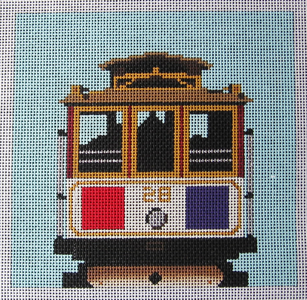 Needlepoint Cable Car Canvas