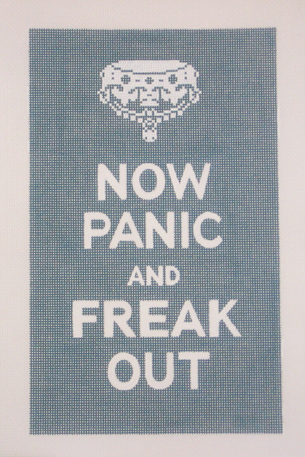 Needlepoint Now Panic and Freak Out Canvas