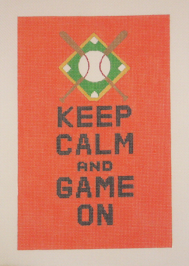 Needlepoint Keep Calm and Game On Canvas
