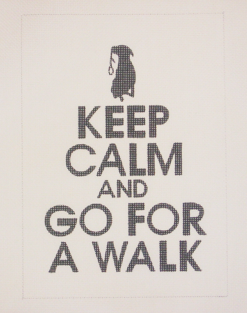 Needlepoint Keep Calm and Go For a Walk Canvas – Needlepoint Inc
