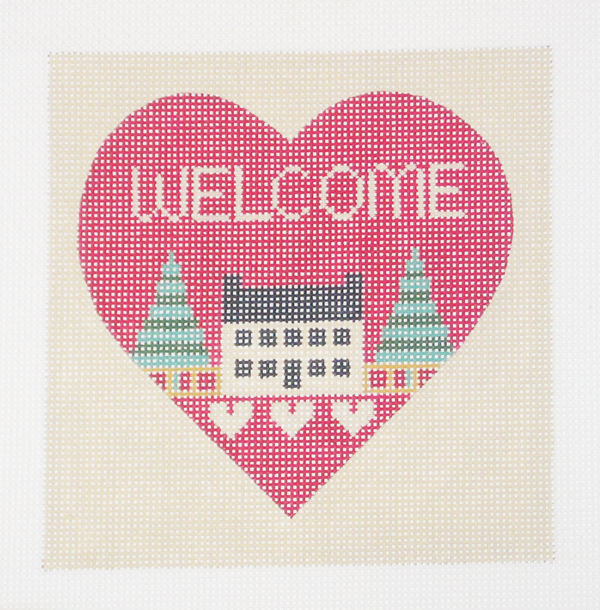 Needlepoint Welcome Canvas
