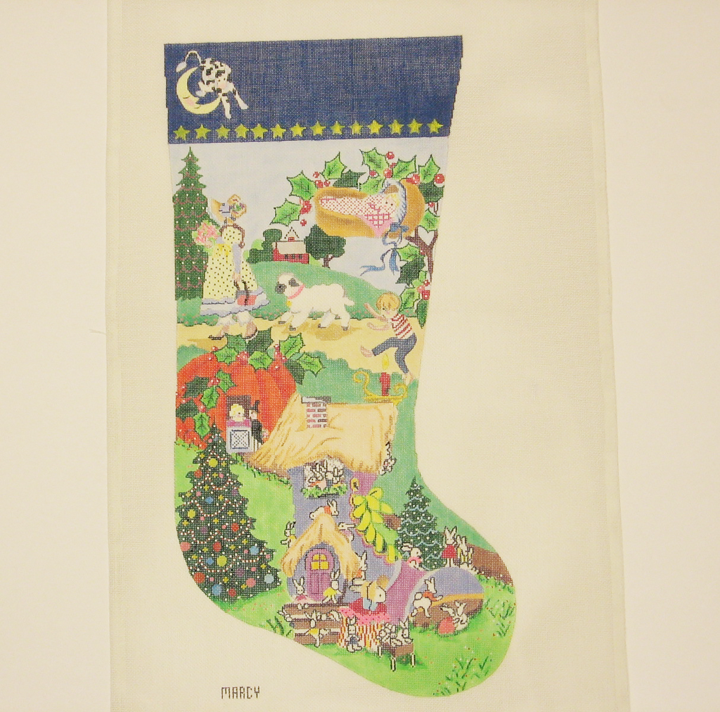 Needlepoint Mother Goose canvas