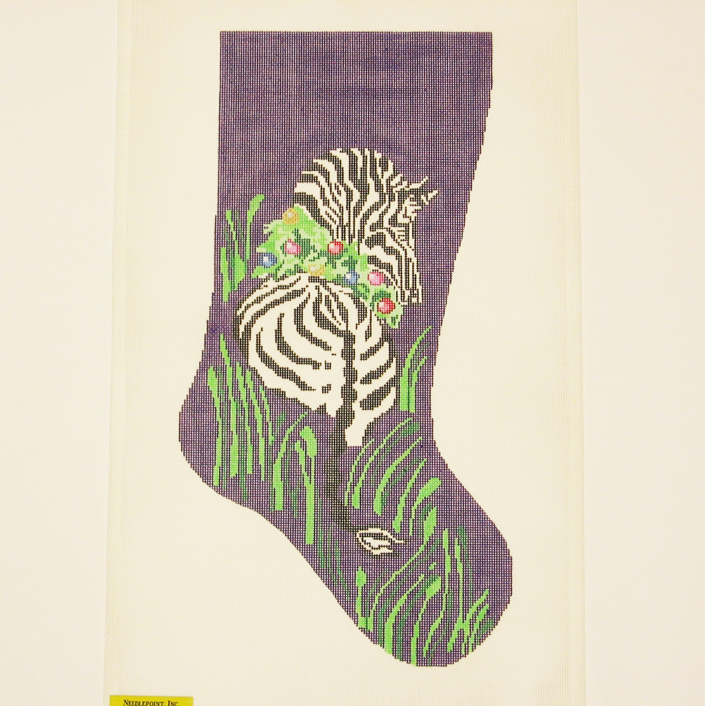 Needlepoint Zebra canvas