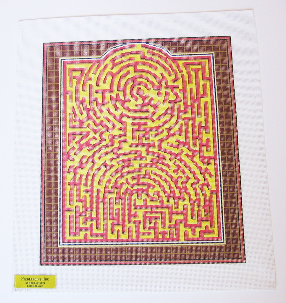 Needlepoint Shaded Maze Canvas